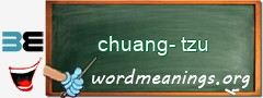 WordMeaning blackboard for chuang-tzu